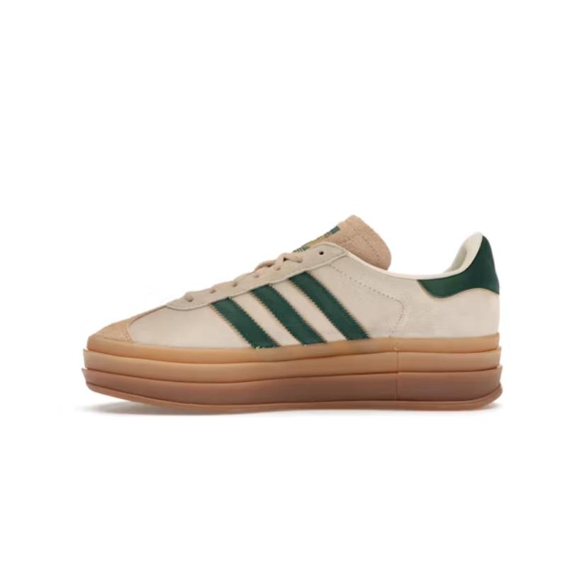 Adidas Gazelle Bold Magic Beige Collegiate Green (Women's)