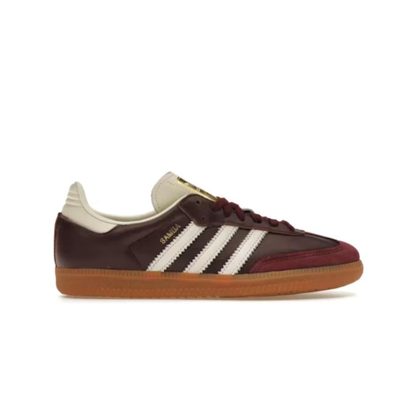 Adidas Samba OG Maroon Gold Metallic (Women's)