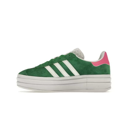 Adidas Gazelle Bold Green Lucid Pink (Women's)