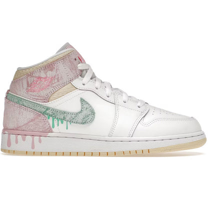 Jordan 1 Mid Paint Drip (GS)