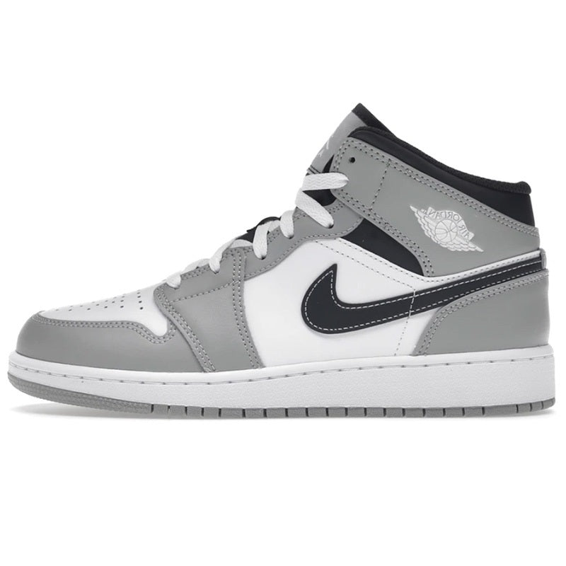 Jordan 1 Mid Light Smoke Grey (GS)