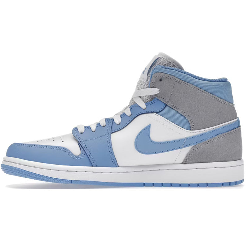 Jordan 1 Mid University Blue Grey